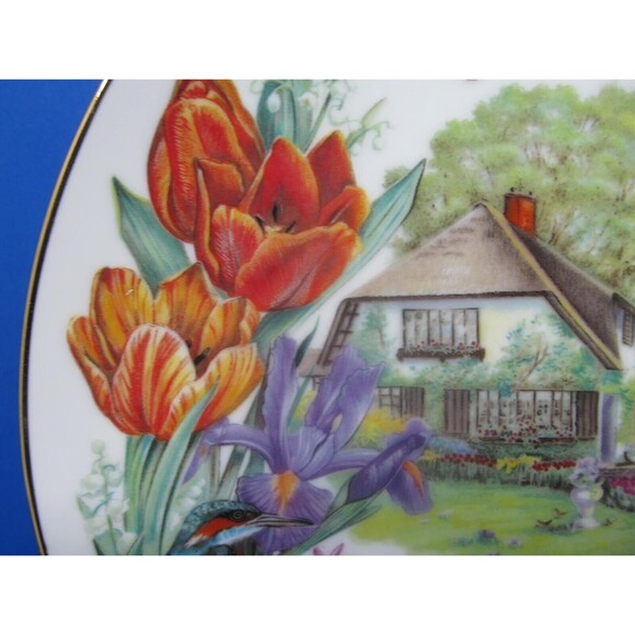 Reco English Country Garden And Dutch Country Garden 9 1/4" Plates Dot Barlowe - Picture 13 of 16